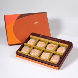【Orange Gold】Pork Mung Bean Traditional Mooncake 8 pcs Gift Box