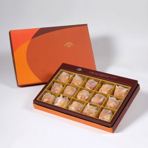 【Orange Gold】Salty Yolk Mung Bean Mooncake 15 pcs Gift Box